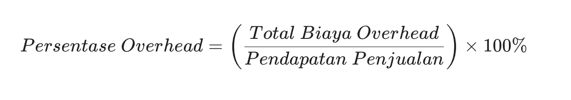 Rumus Persentase Overhead
