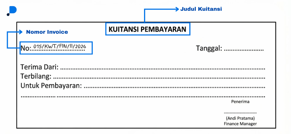 Cara menulis kwitansi yang benar - 2. Cantumkan Nomor Kuitansi yang Unik dan Berurutan