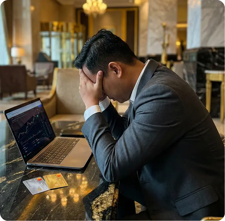 Finance manager stressed over manual payment reconciliation